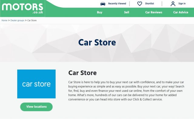 Cars store